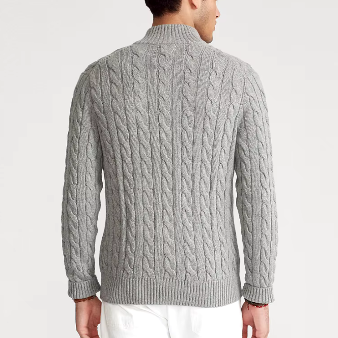 Enzo Trui Heren | Half Zip & Kabelpatroon