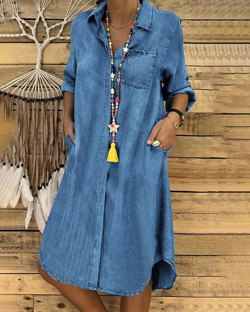 Casual Denim Blousejurk