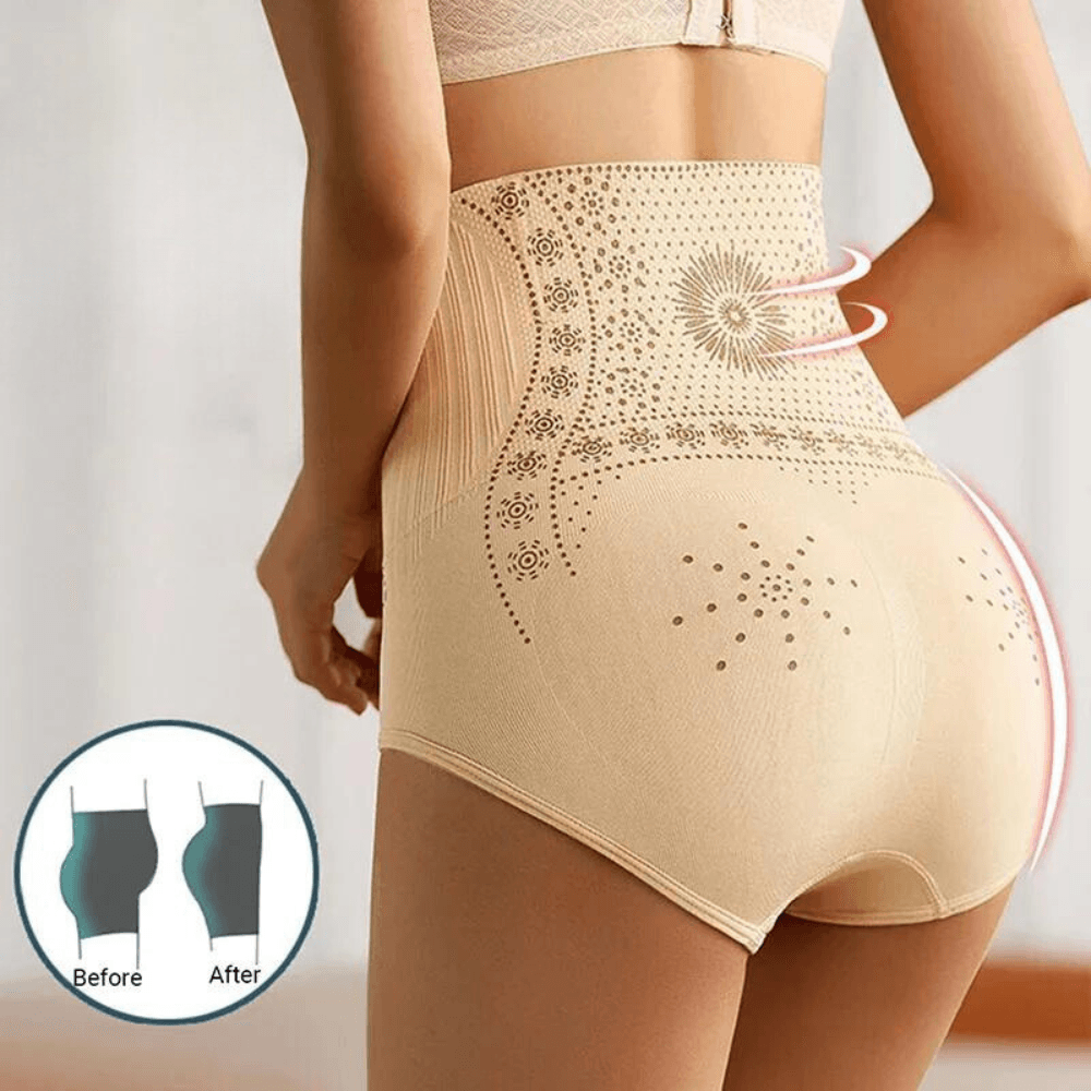 Hoge taille shapewear slip voor vrouwen, corrigerend ondergoed, naadloze buikcontrole, comfortabele en ademende shapewear, onzichtbare correctie onder kleding.
