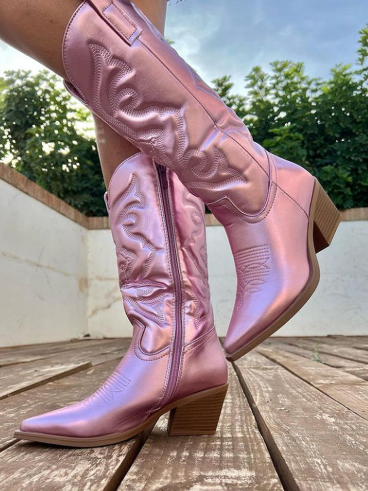 Cowboylaarzen met Stikseldetail Stijlvol en Comfortabel
