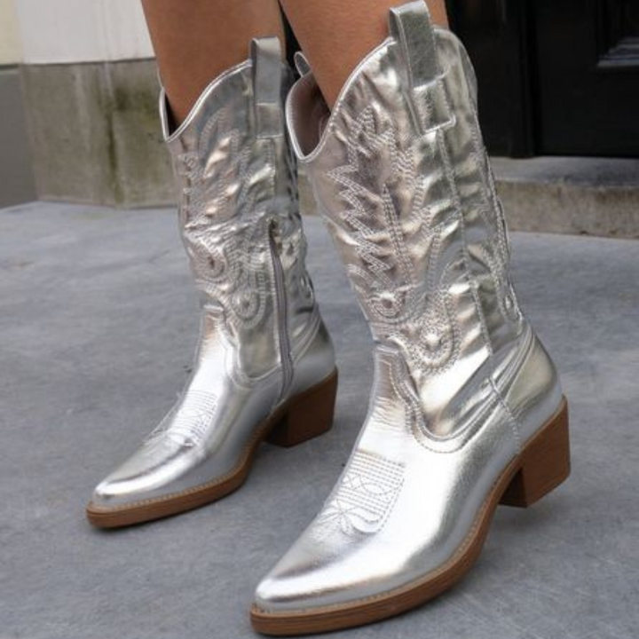 Cowboylaarzen met Stikseldetail Stijlvol en Comfortabel
