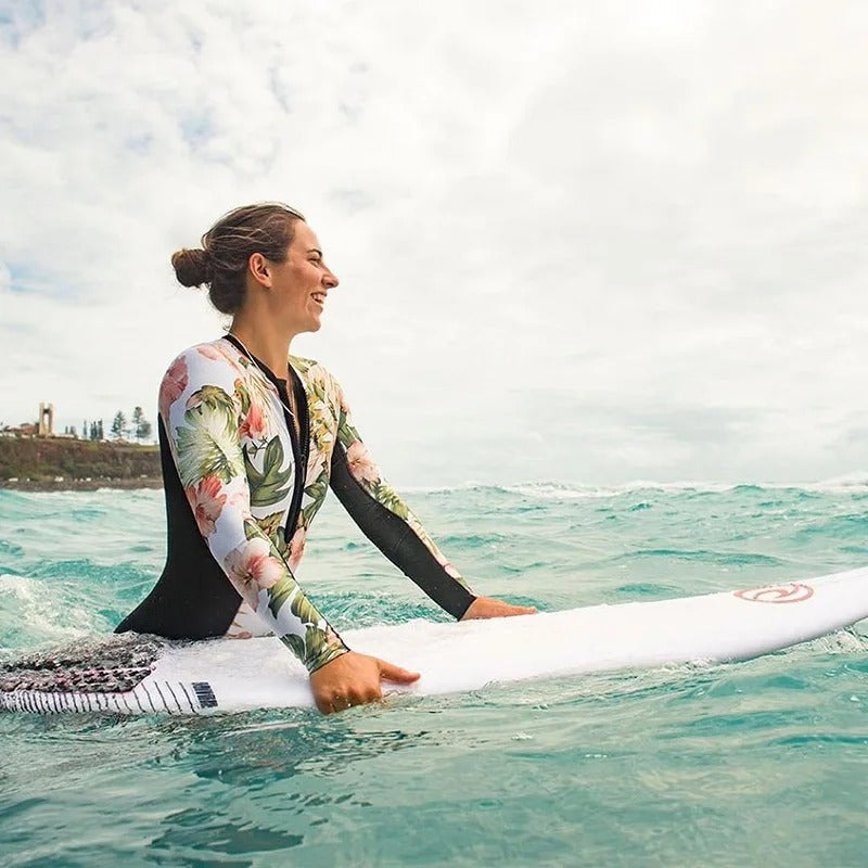 Dames Surf Badpak met Lange Mouwen – UV-bescherming en Sneldrogend T-E