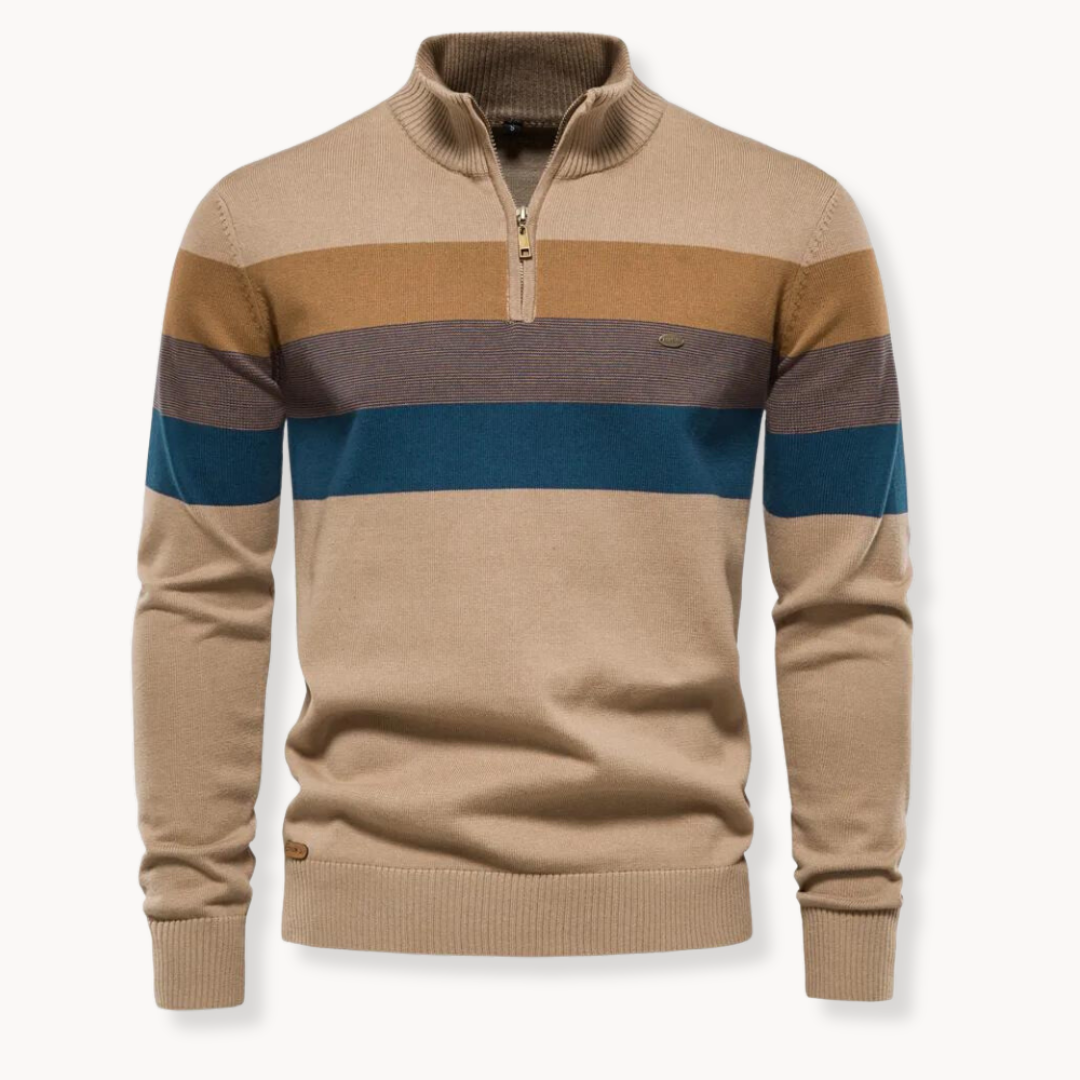 Trevor Trui Heren | Half Zip & Gestreept