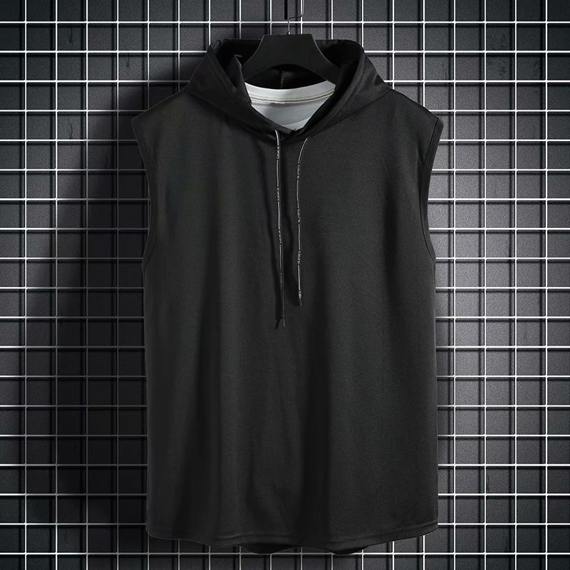 Flex-Fit – Mouwloos Sportshirt met Capuchon voor Heren