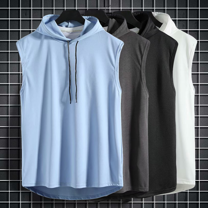 Flex-Fit – Mouwloos Sportshirt met Capuchon voor Heren
