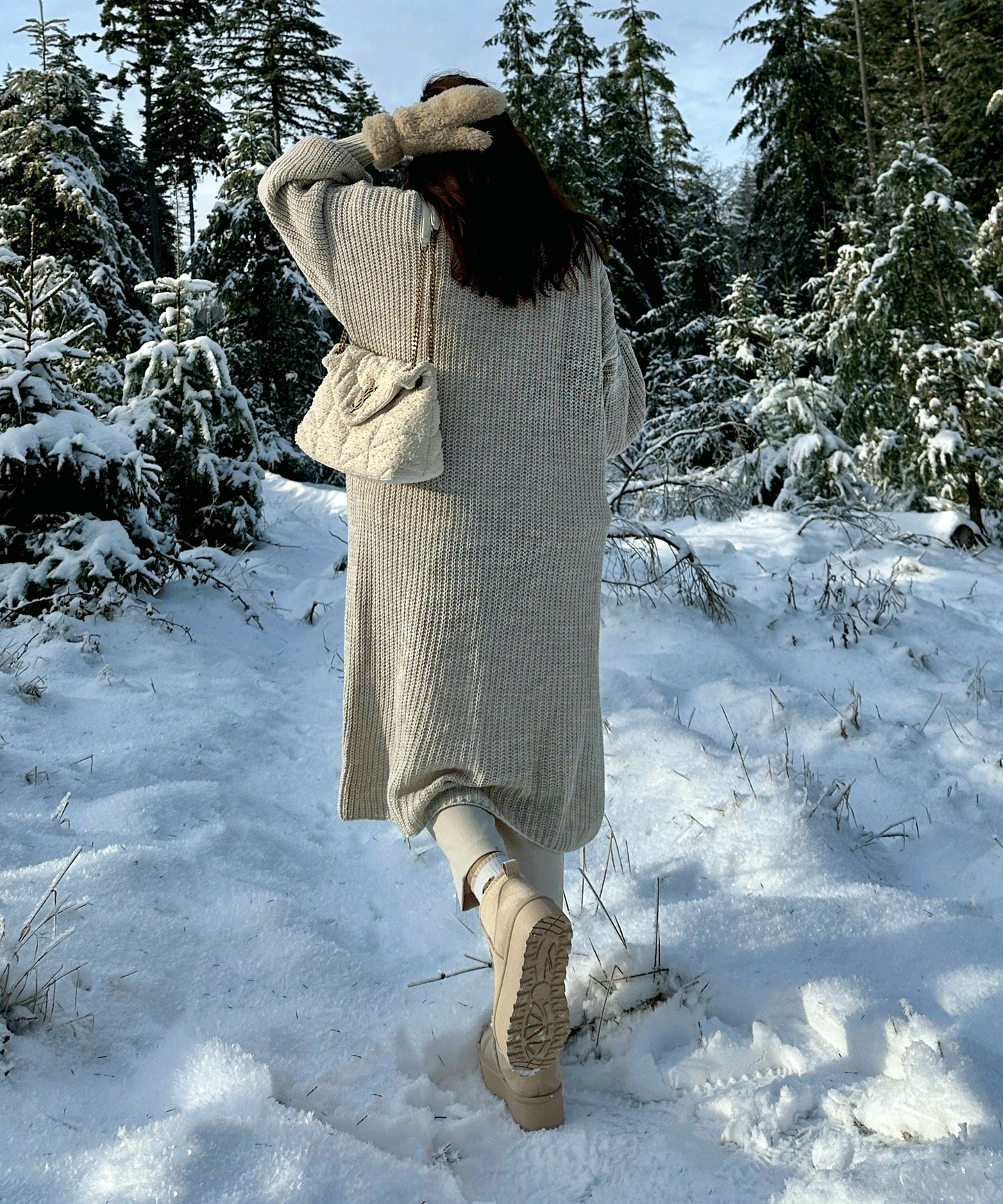 Beige Boots Dames | Warme Voering