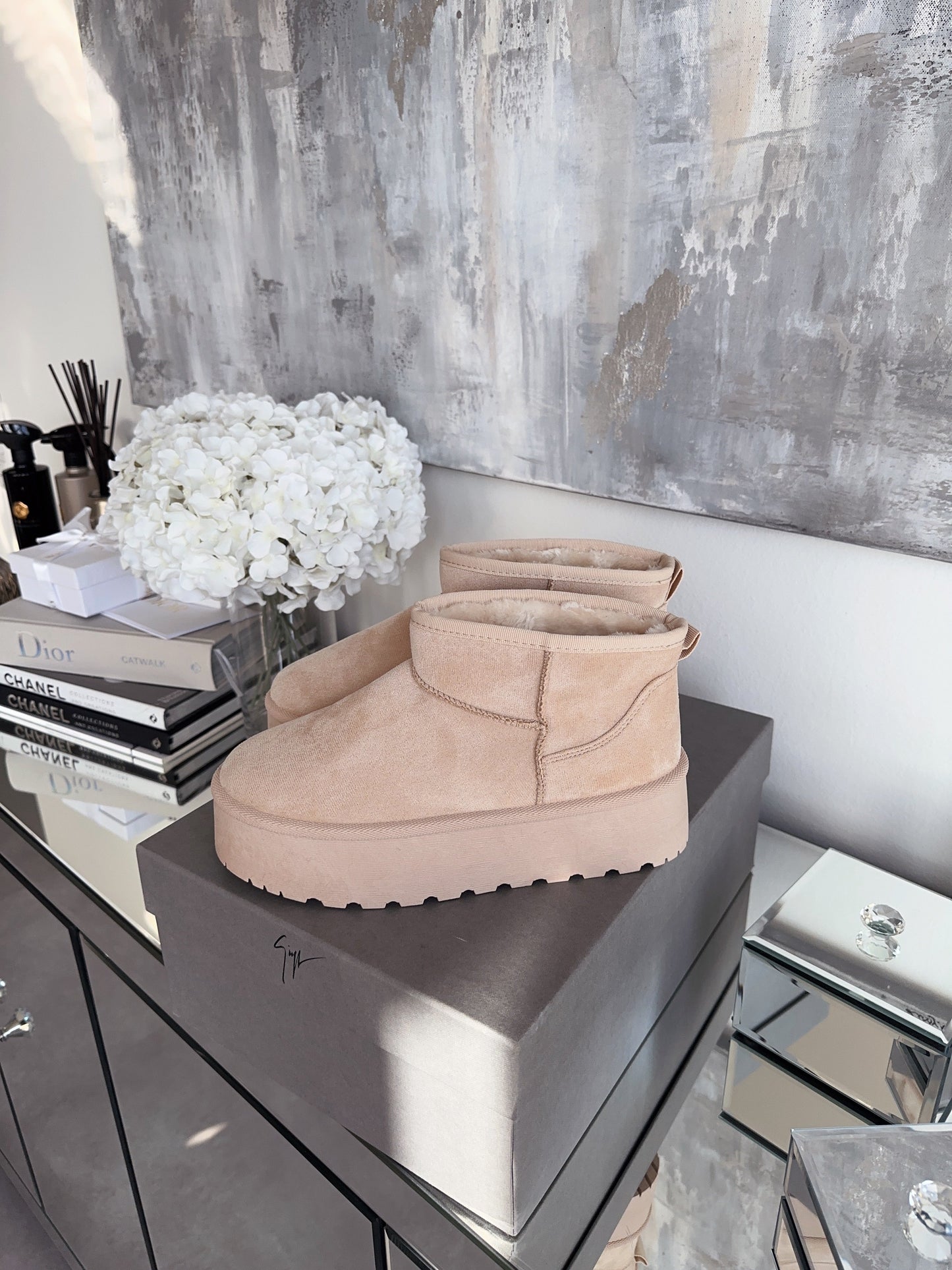 Beige Boots Dames | Warme Voering