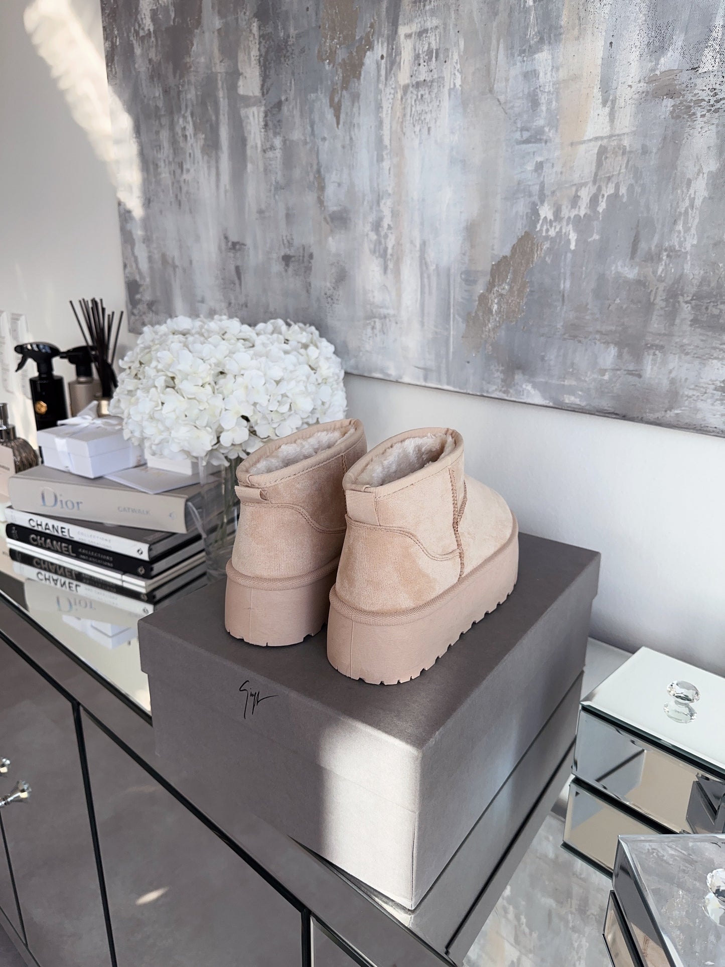 Beige Boots Dames | Warme Voering