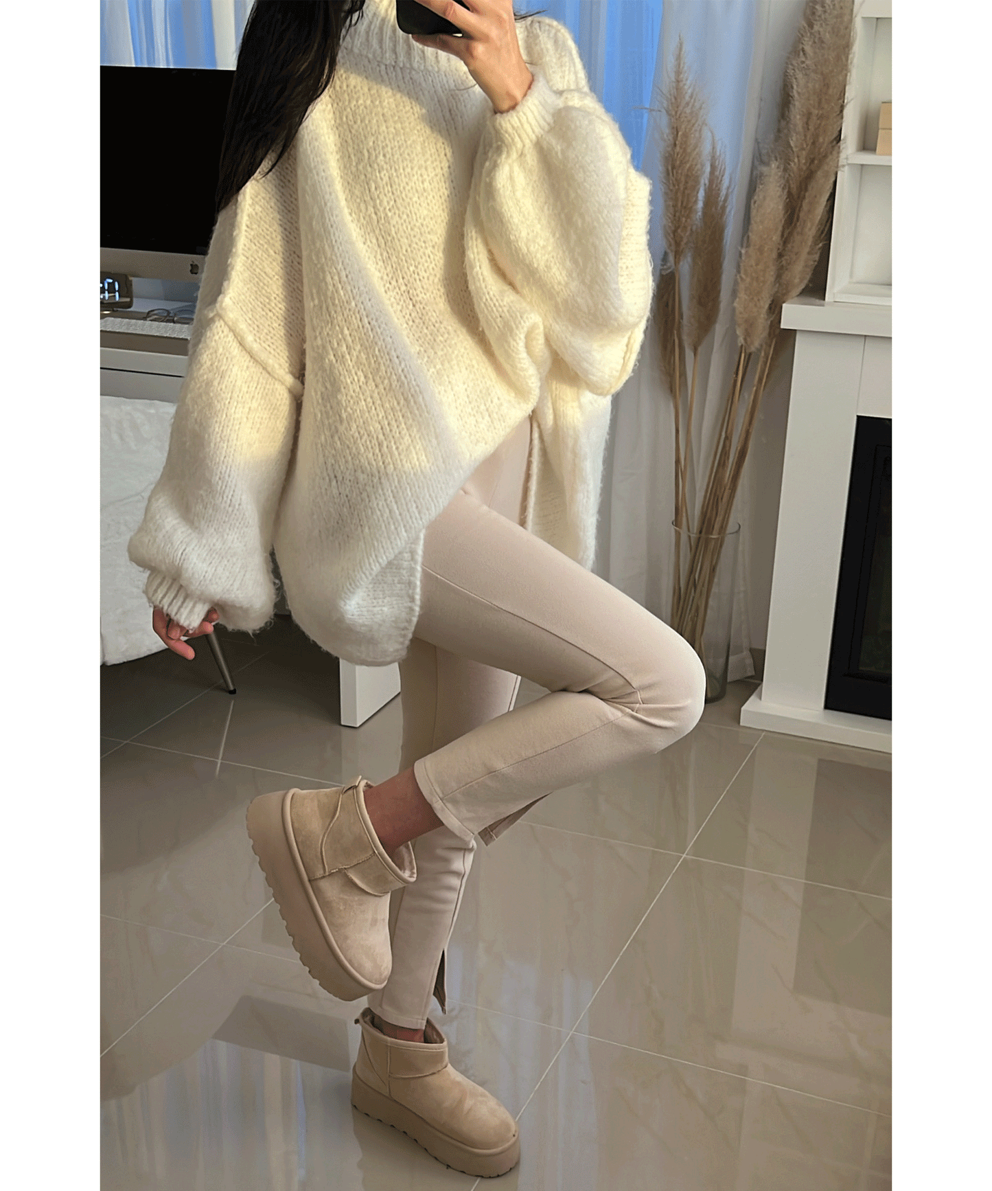 Beige Boots Dames | Warme Voering