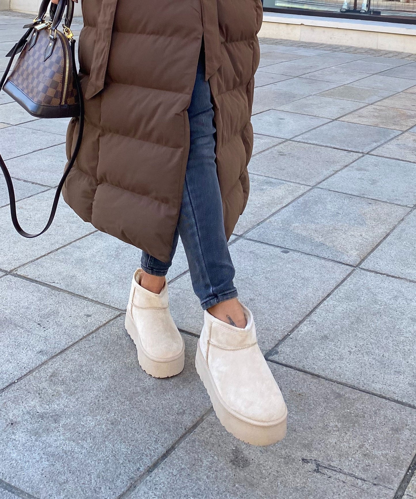 Beige Boots Dames | Warme Voering