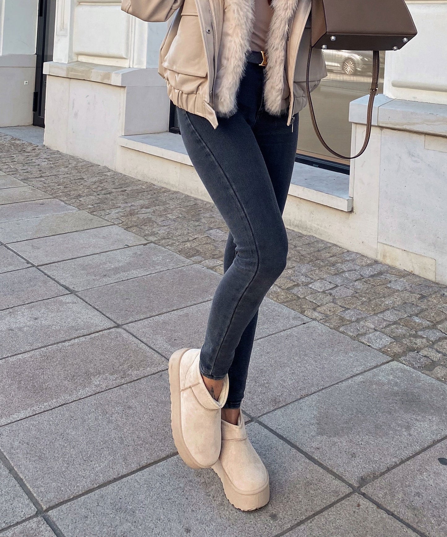 Beige Boots Dames | Warme Voering