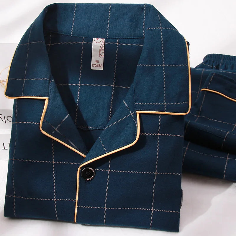 Reece - Winter Katoenen Pyjama Set voor Mannen