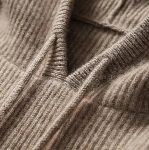 Dames Gebreide Hoodie | Zachte Trui met Capuchon