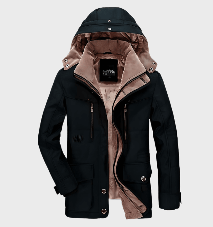 Heren Winterjas | Gewatteerd Met Capuchon