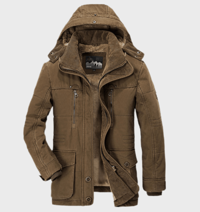 Heren Winterjas | Gewatteerd Met Capuchon