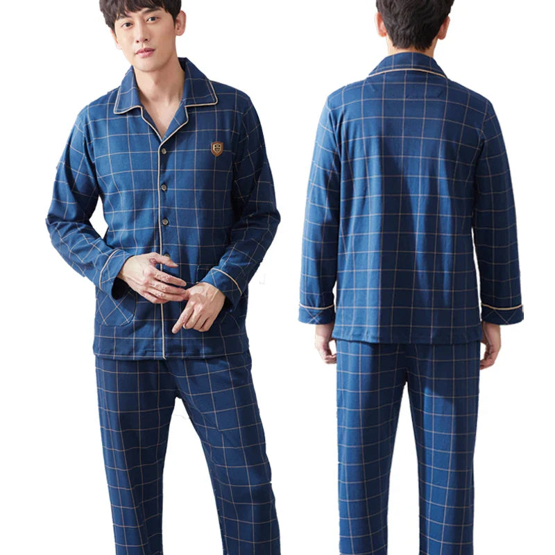 Reece - Winter Katoenen Pyjama Set voor Mannen