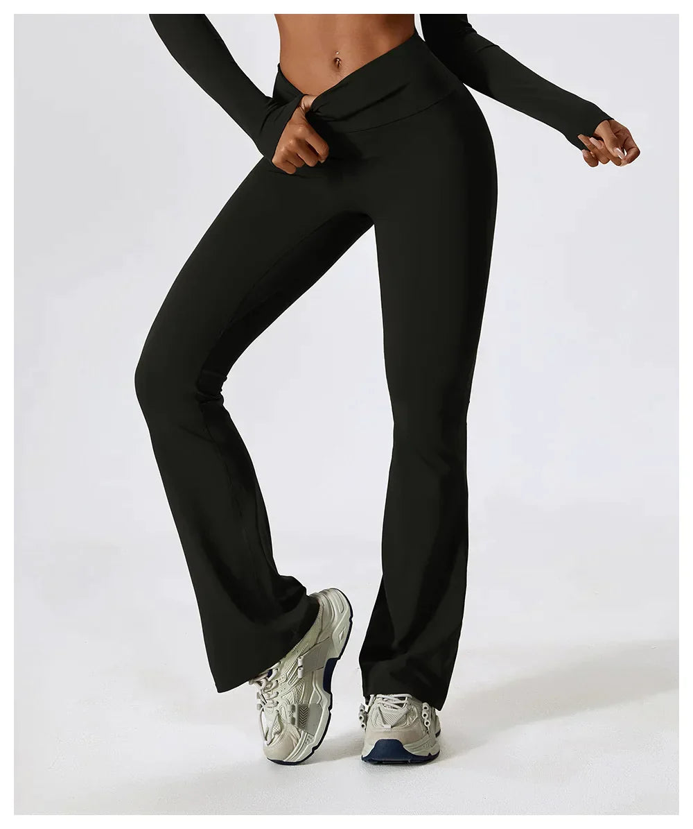 High-Waist Flared Sportlegging
