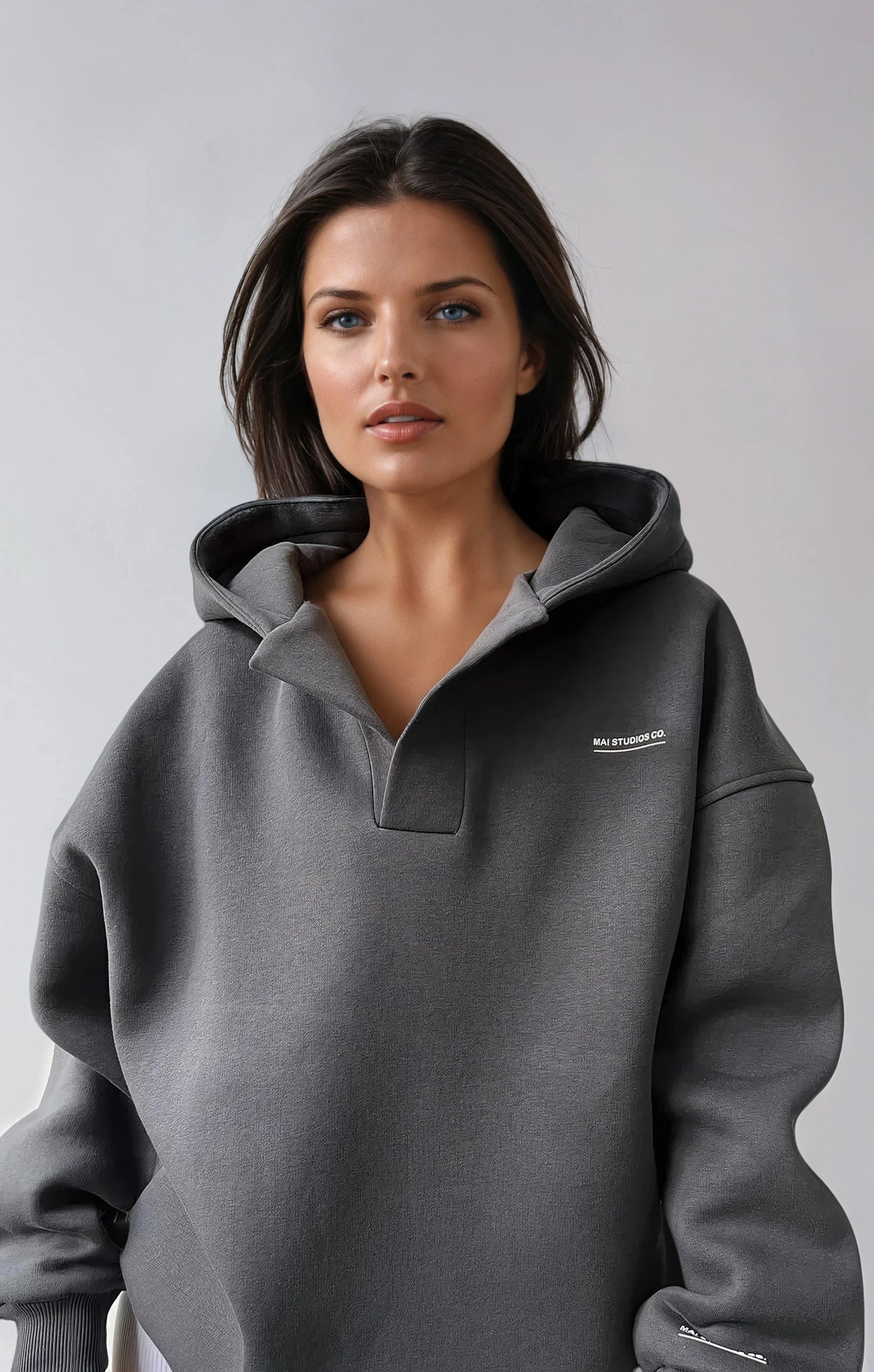 Hoodie Dames | Lage V-Hals & Capuchon