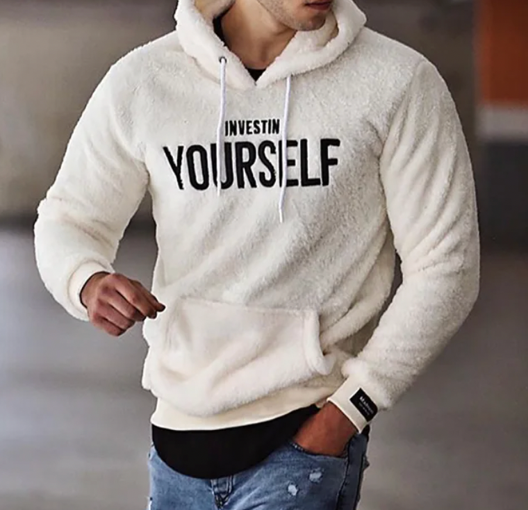 Hoodie Heren | Sherpa & Motivatieprint