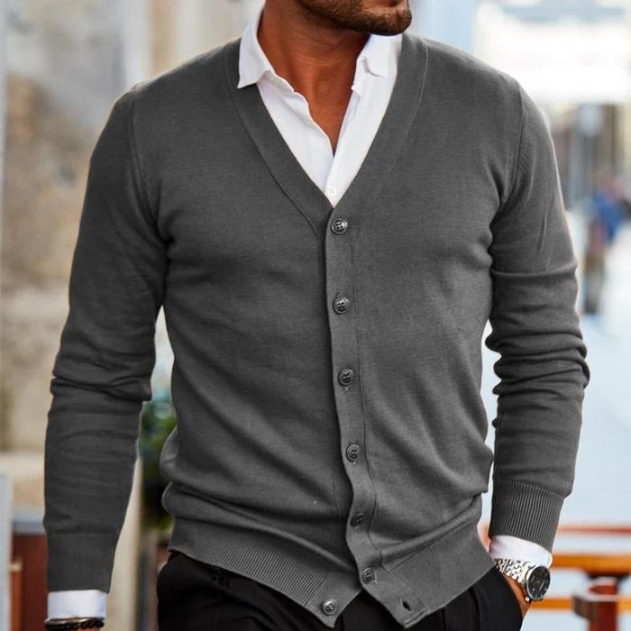 Cardigan Heren | Knoopsluiting & Lange Mouw