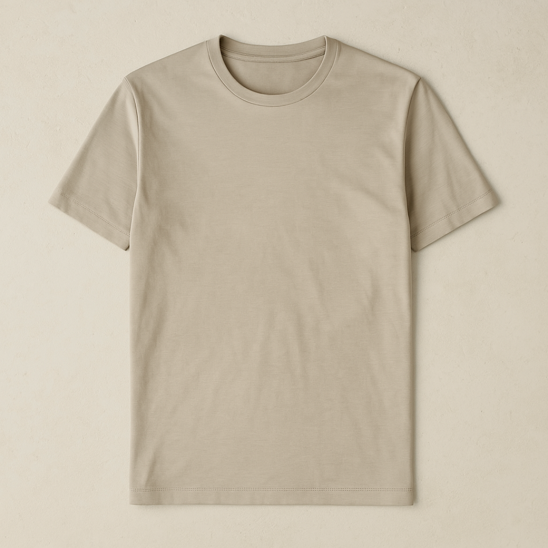 Klassiek Ronde Hals T-shirt Heren | Luxe & Comfortabel