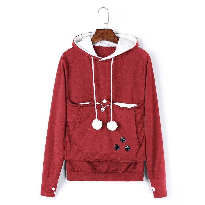 Knusse Hoodie met Buikzak voor Huisdieren