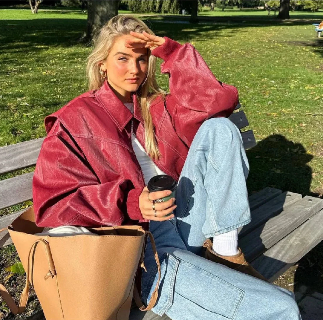 Lou | Viral Leren Jas