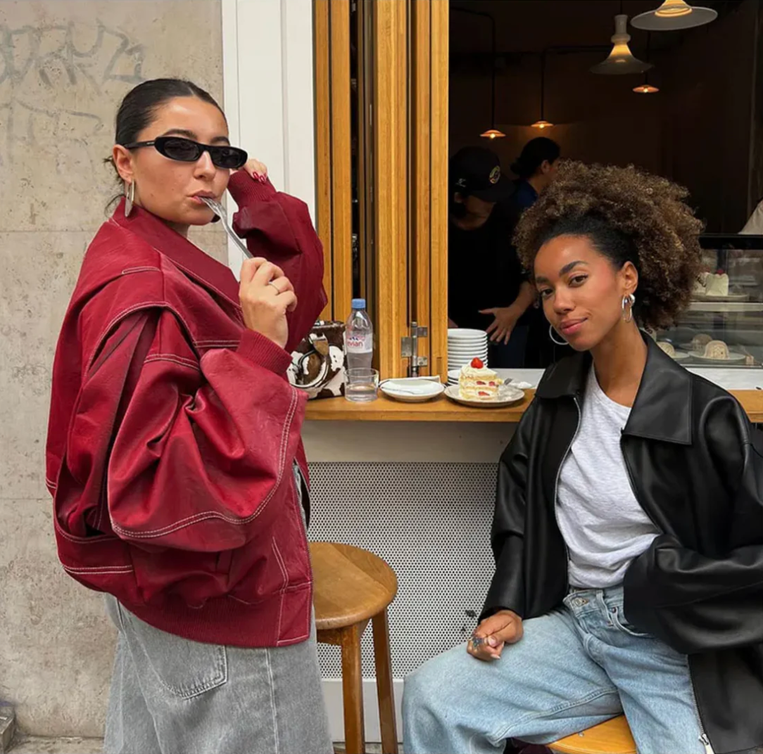 Lou | Viral Leren Jas