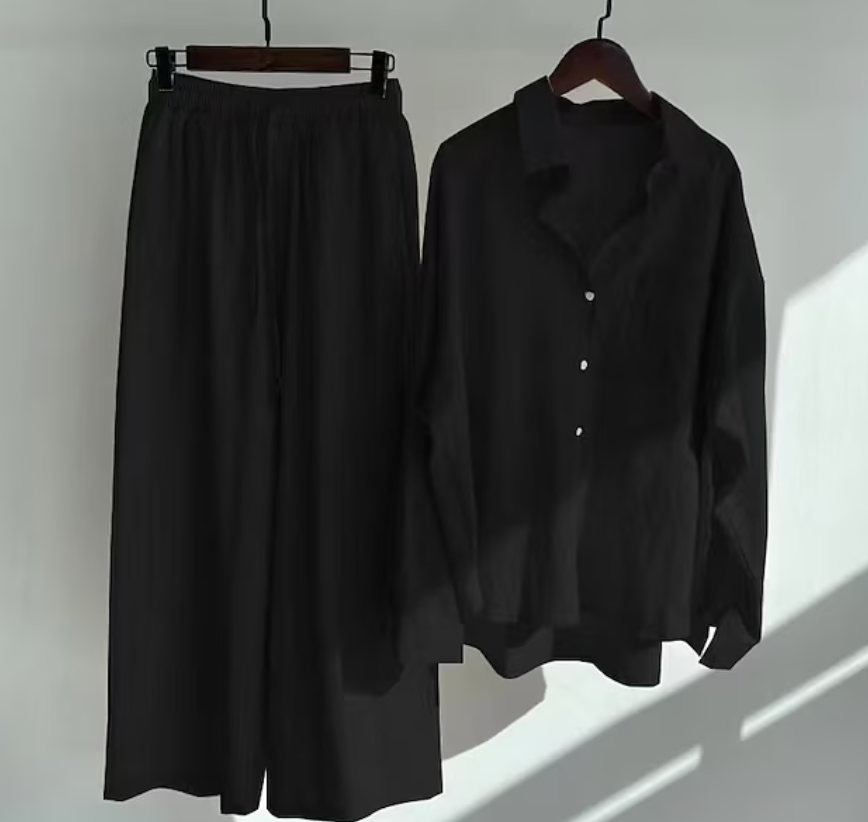 Luchtige Linnen Tweedelige Set – Tijdloos & Comfortabel