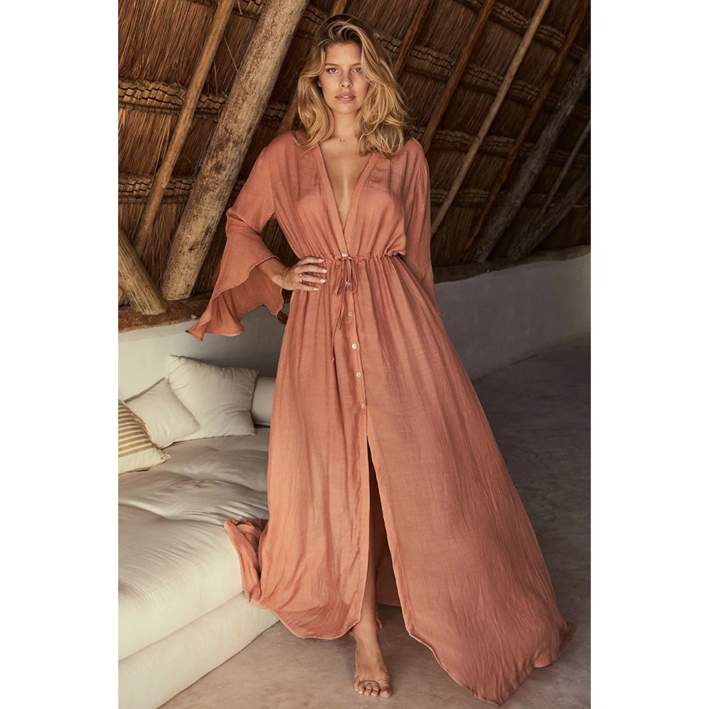 Luchtige Maxi Strandjurk – Bohemian & Chic