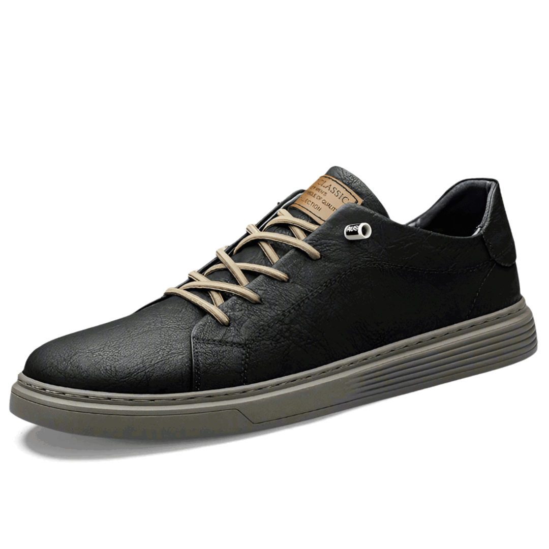 Heren leren sneakers, stijlvolle casual schoenen met comfortabele zool, premium materiaal en minimalistisch design, perfect voor dagelijks gebruik of formele gelegenheden.