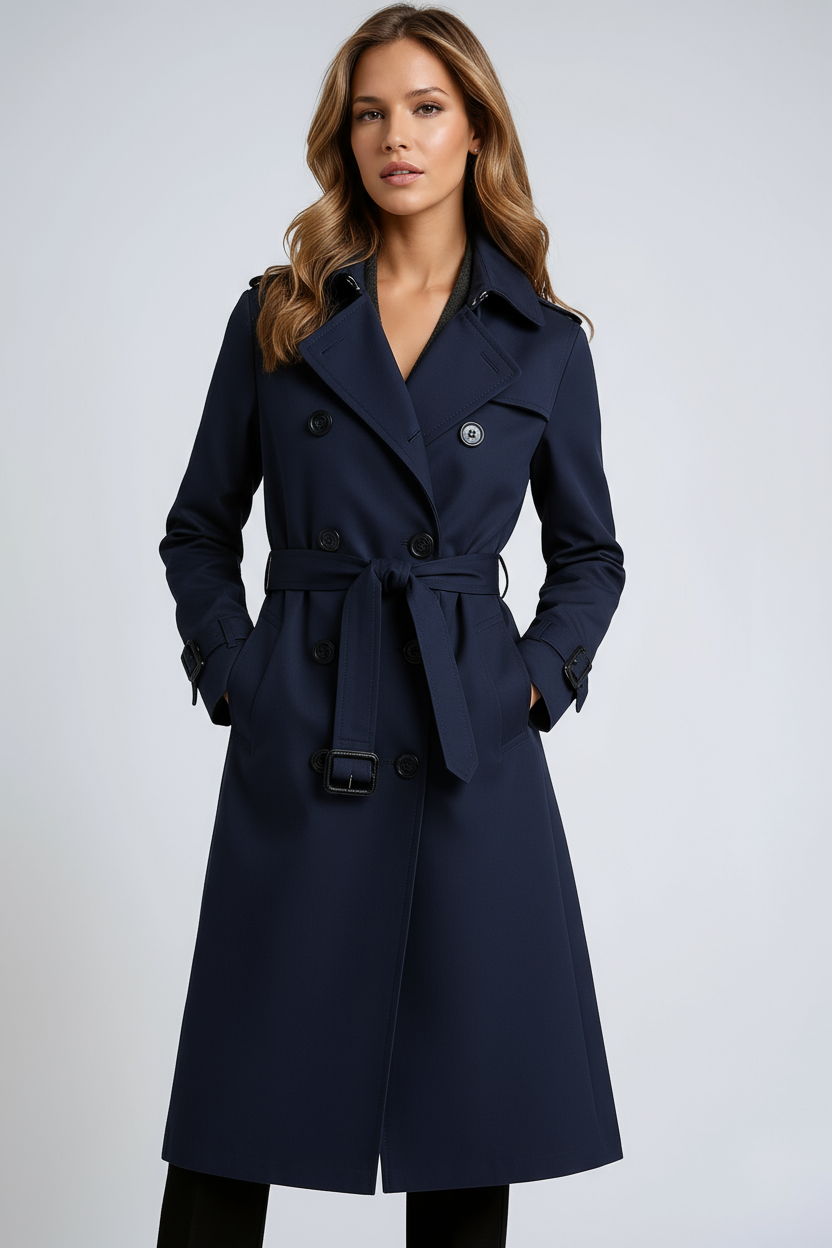 Trenchcoat Dames | Dubbele Knoopsluiting & Riem