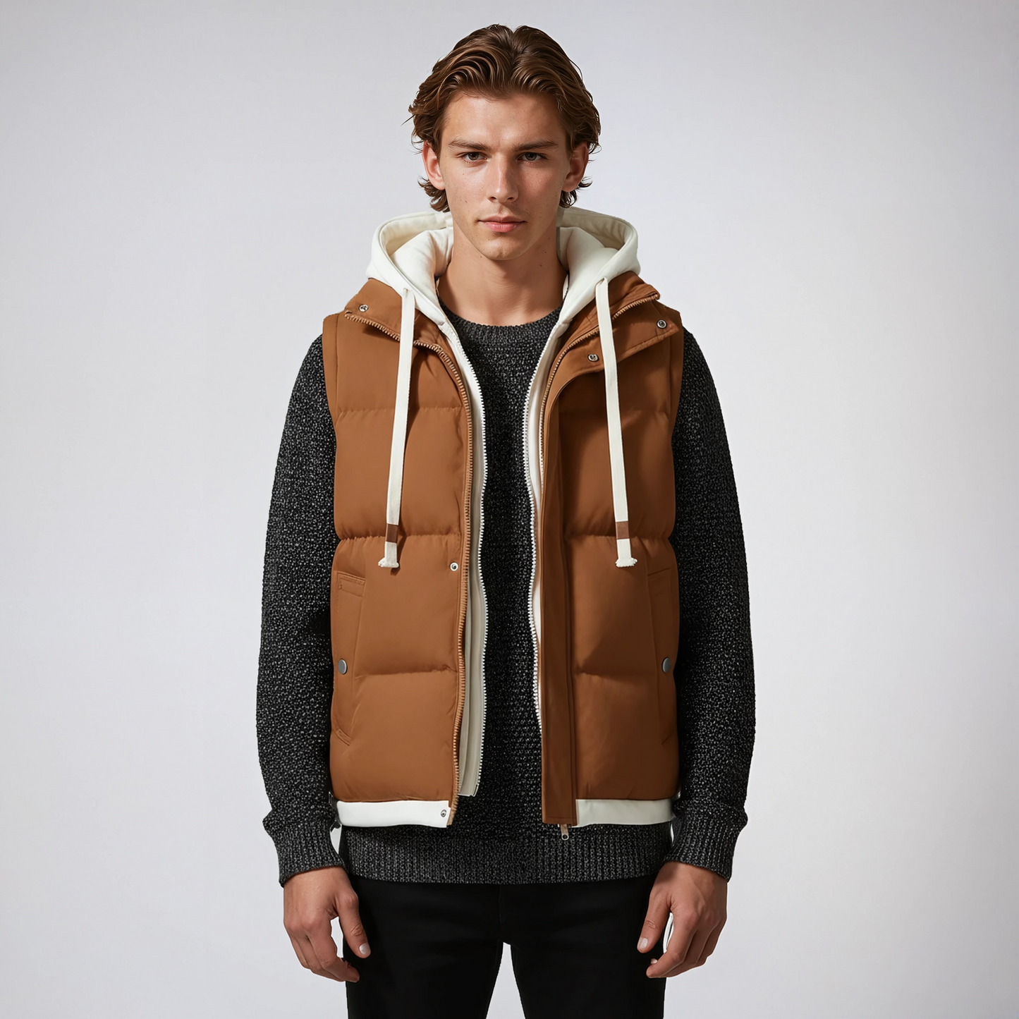Liam | Heren Puffer Bodywarmer & Capuchon