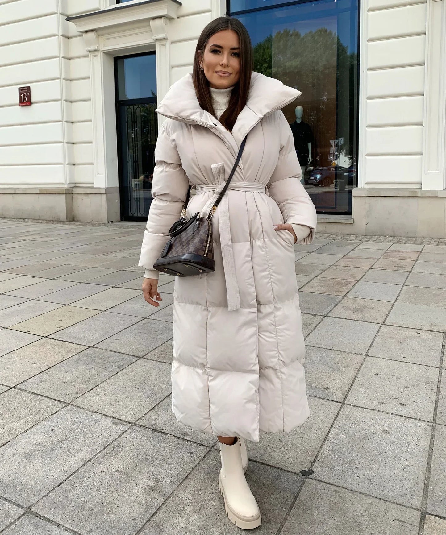 Winterjas Dames | Gewatteerd & Taille-riem