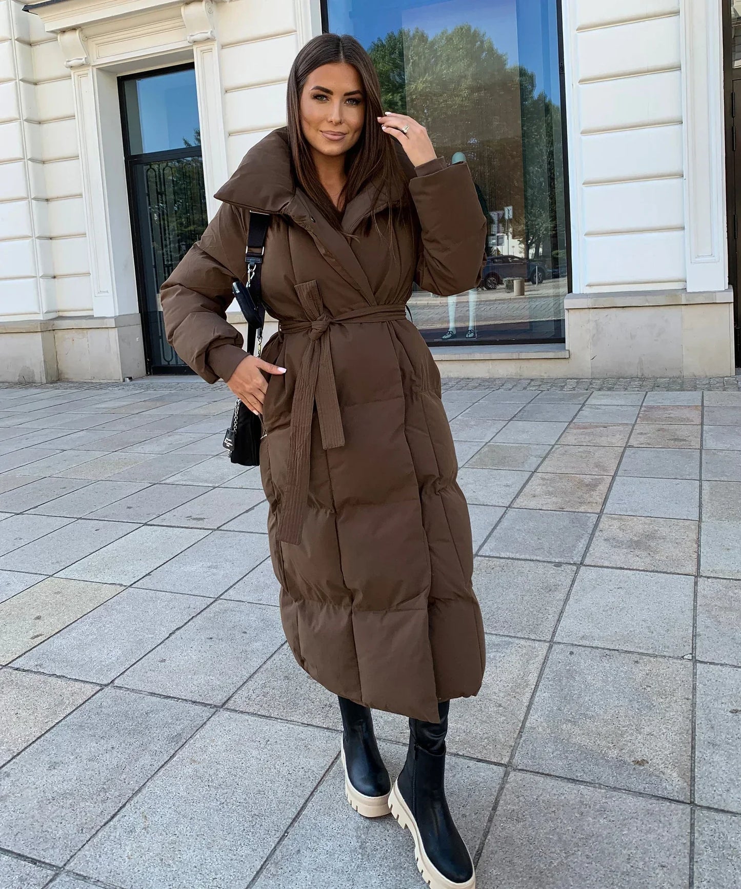 Winterjas Dames | Gewatteerd & Taille-riem