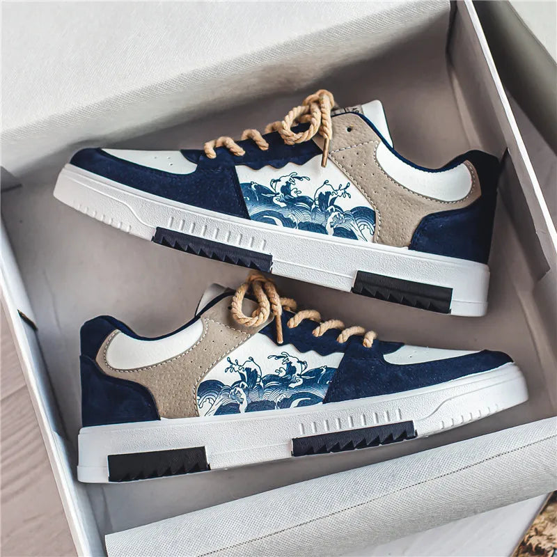 Sneakers Heren | Golfprint & Lage Zool