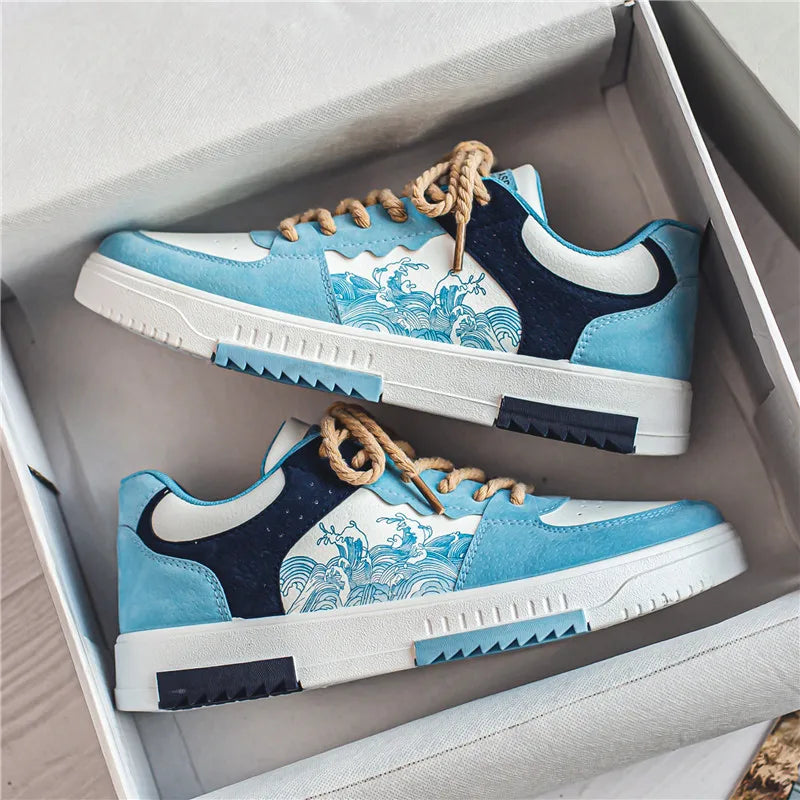 Sneakers Heren | Golfprint & Lage Zool