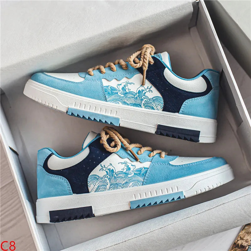 Sneakers Heren | Golfprint & Lage Zool