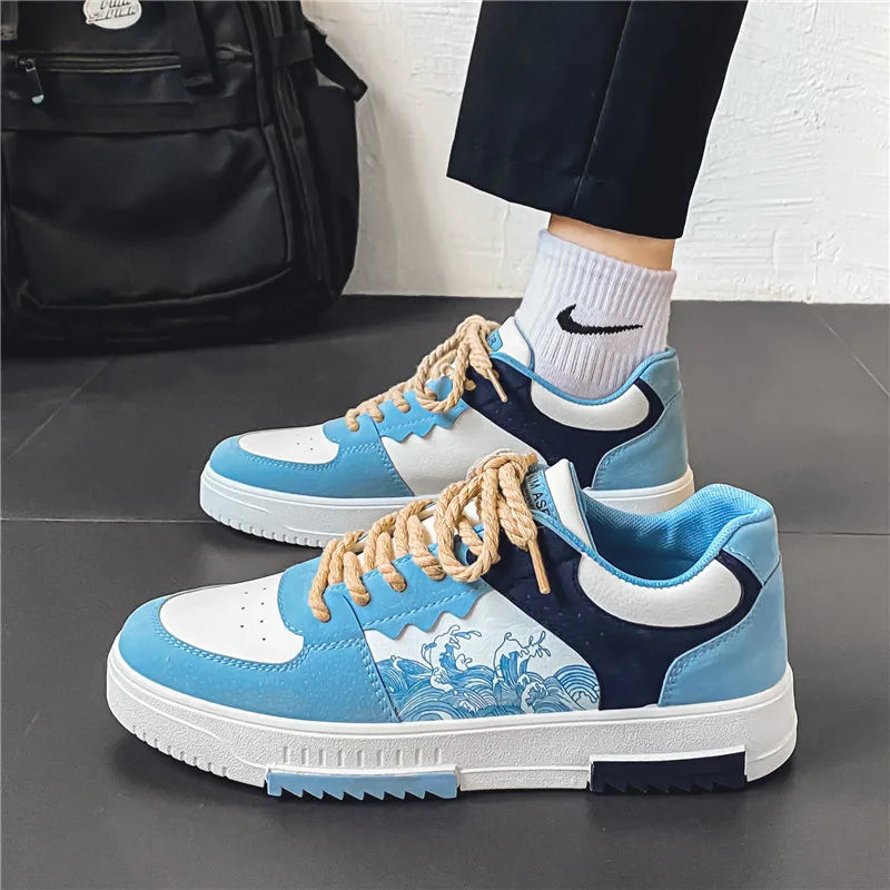 Sneakers Heren | Golfprint & Lage Zool