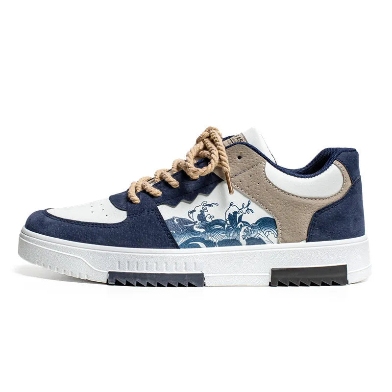 Sneakers Heren | Golfprint & Lage Zool