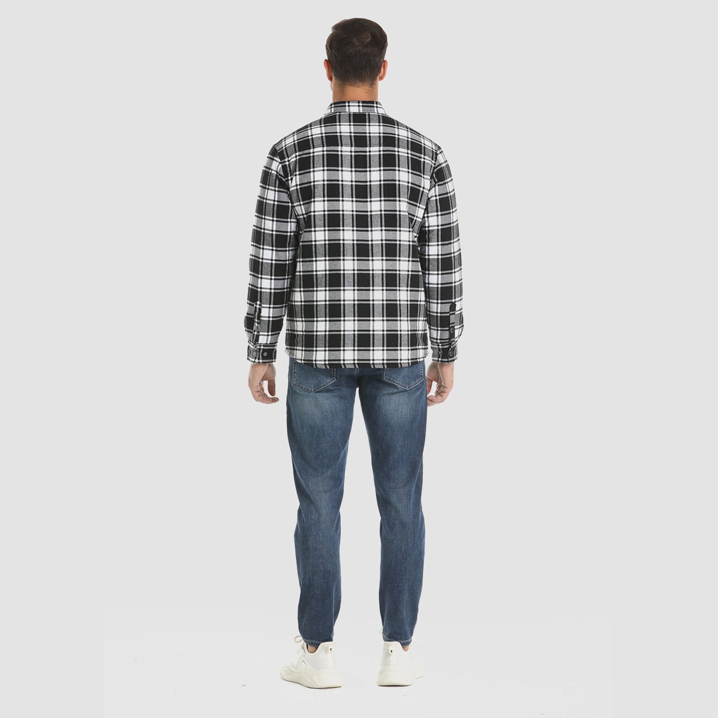 Leandro - Dik Flanellen Overhemdjack - Warme Winterstijl