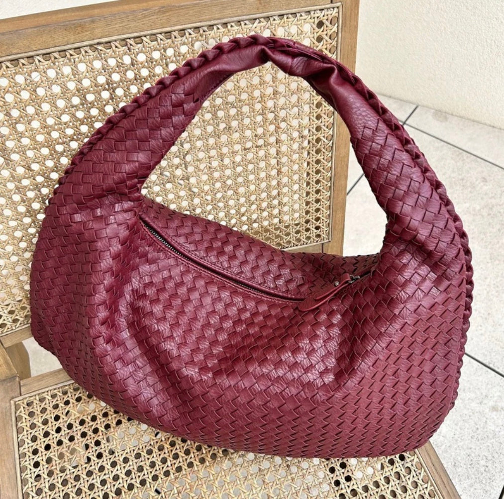 NOA | Trendy gevlochten handtas