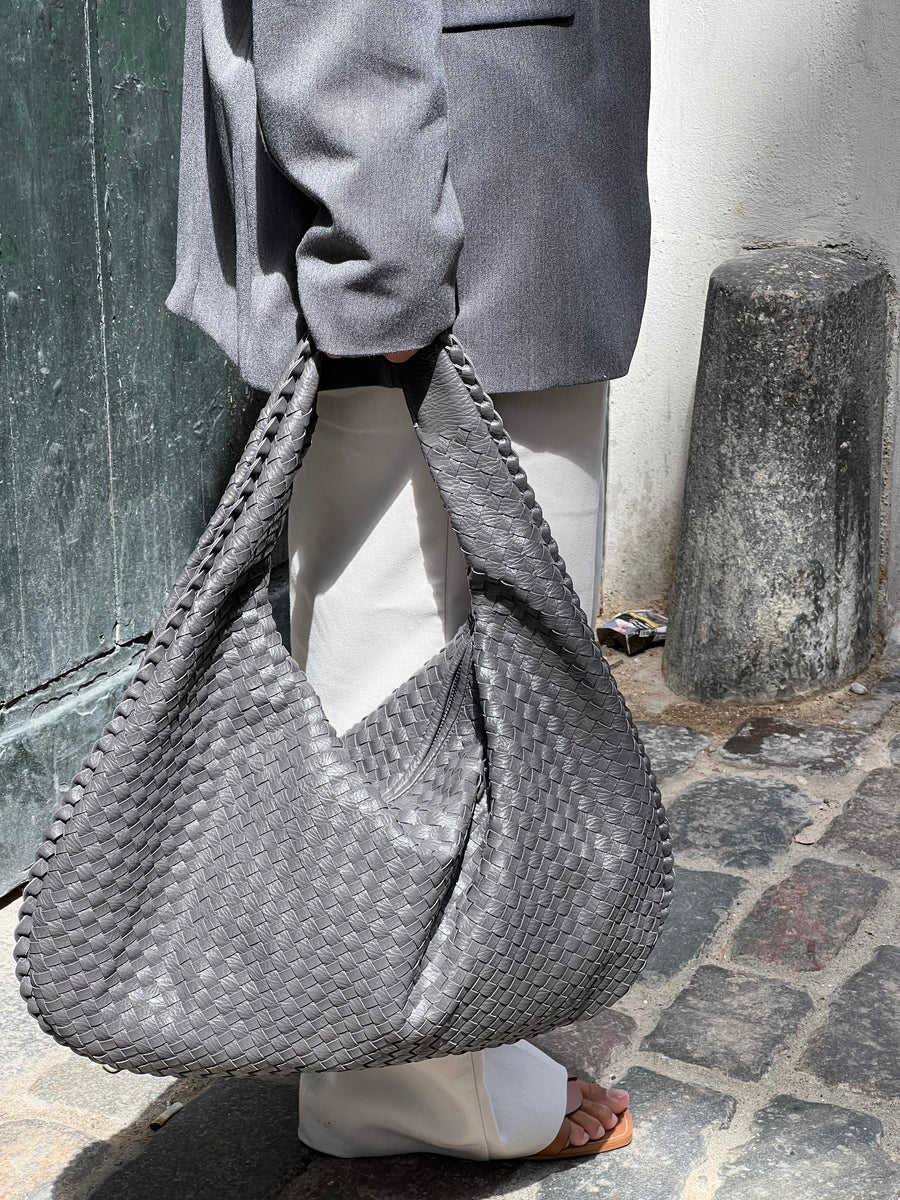 NOA | Trendy gevlochten handtas