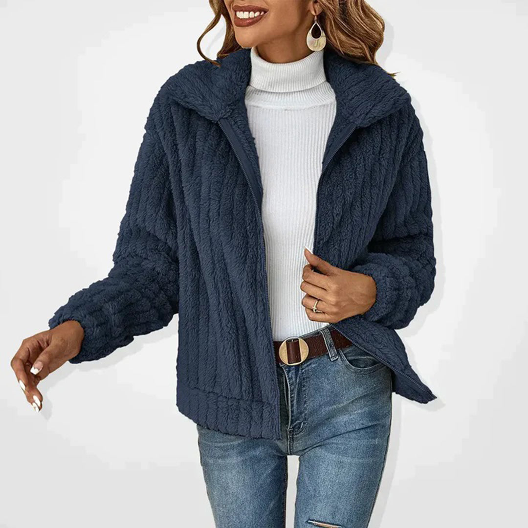 Noa - Elegant Lang Fleece Vest voor Dames | Warm & Stijlvol