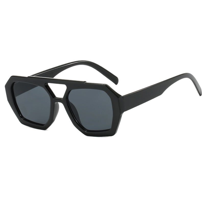 Statement Octagon Zonnebril – Fashion & Edge