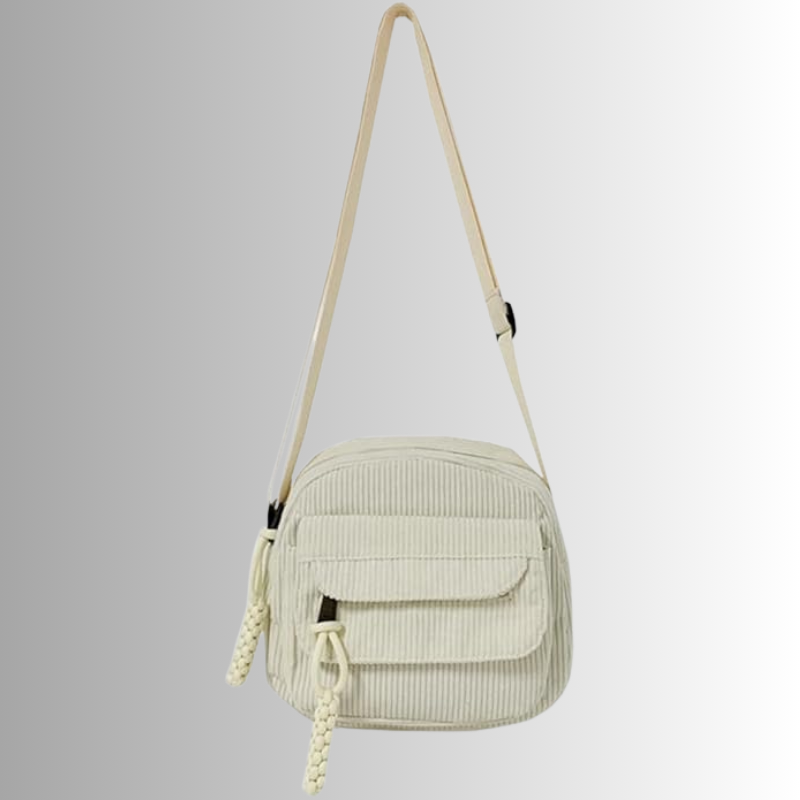 Corduroy crossbody tas dames – kleine schoudertas in zachte ribstof, meerdere kleuren