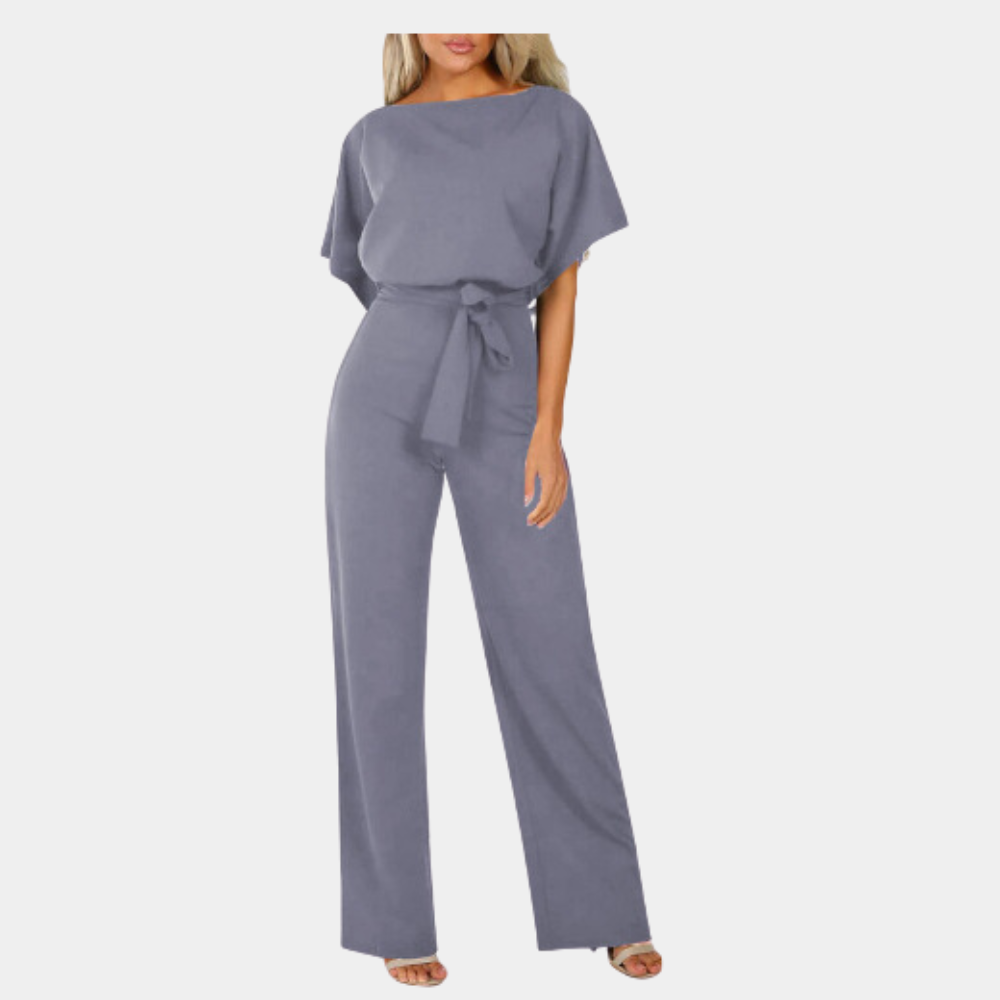 Otilia – Dames Jumpsuit | Wijde Pijpen & Strikceintuur