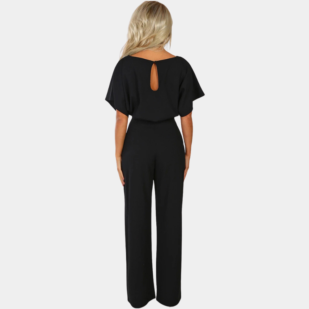 Otilia – Dames Jumpsuit | Wijde Pijpen & Strikceintuur