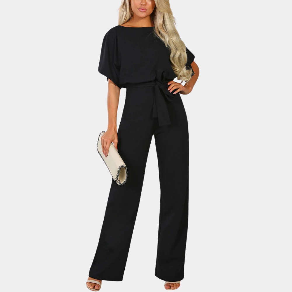 Otilia – Dames Jumpsuit | Wijde Pijpen & Strikceintuur