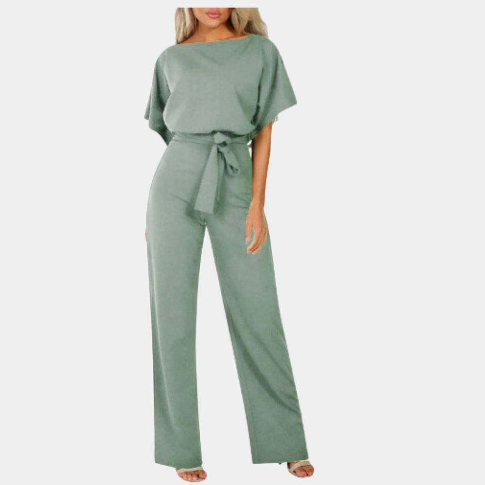 Otilia – Dames Jumpsuit | Wijde Pijpen & Strikceintuur